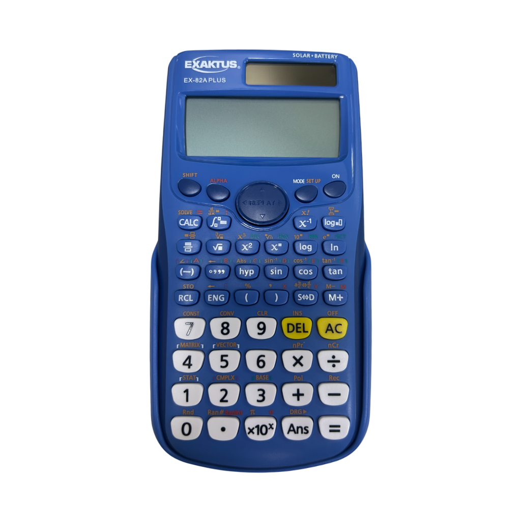 CALCULADORA EXAKTUS EX-82A ES PLUS AZUL