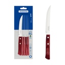 CUCHILLOS P/ASADO TRAMONTINA 21100/675 POLYWOOD 6PZS