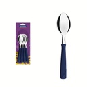 CUCHARAS DE MESA TRAMONTINA 23163/910 NEW KOLOR 12PZS AZUL