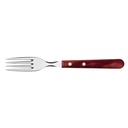 TENEDOR P/ASADO TRAMONTINA 21136/070  JUMBO POLYWOOD 12PZS ROJO