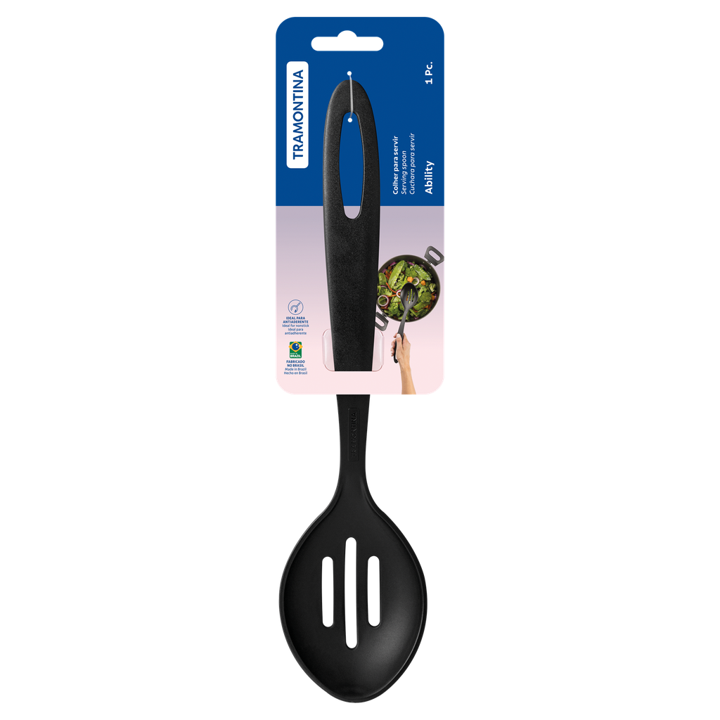 CUCHARON TRAMONTINA 25161/100 ABILITY NEGRO