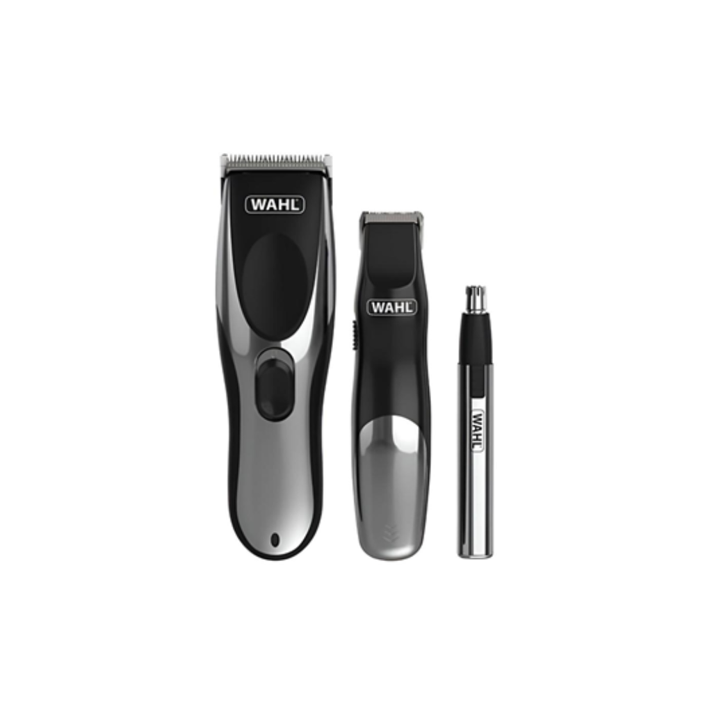 COMBO CORTAPELO+RECORTADORA+TRIMMER WAHL GROOM PRO A PILA 23 PZS
