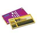 JUEGO DE CUBIERTOS TRAMONTINA 23199/062 NEW KOLOR 24 PZAS NEGRO