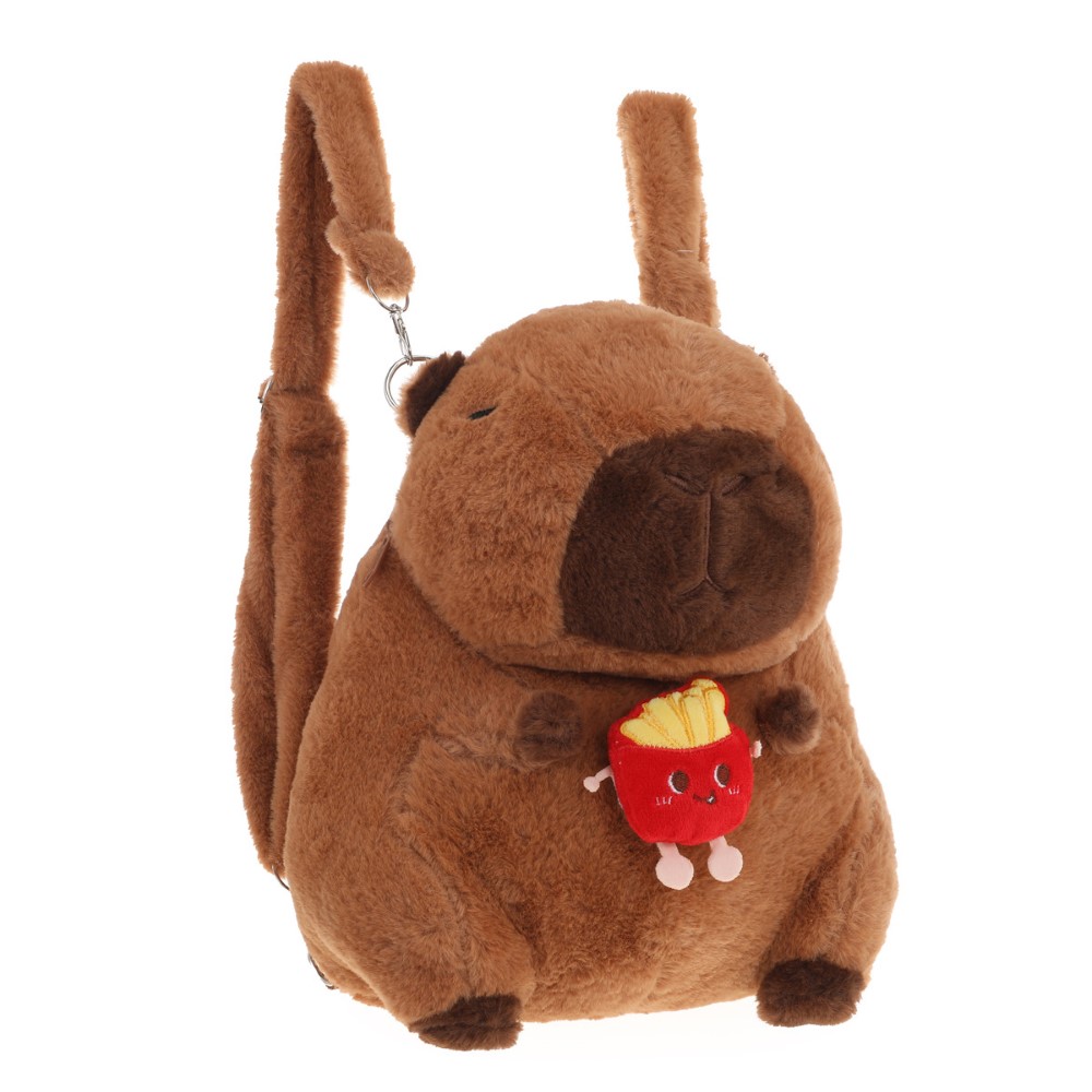 MOCHILA INFANTIL 53709 13" MARRON CON PAPAS