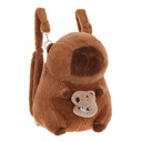 MOCHILA INFANTIL 53709 13" MARRON CON BEBE