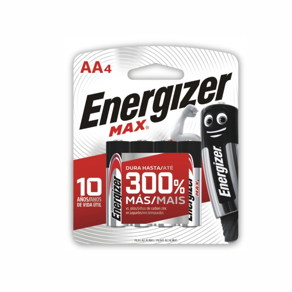 PILA ENERGIZER AA ALCALINA BP4