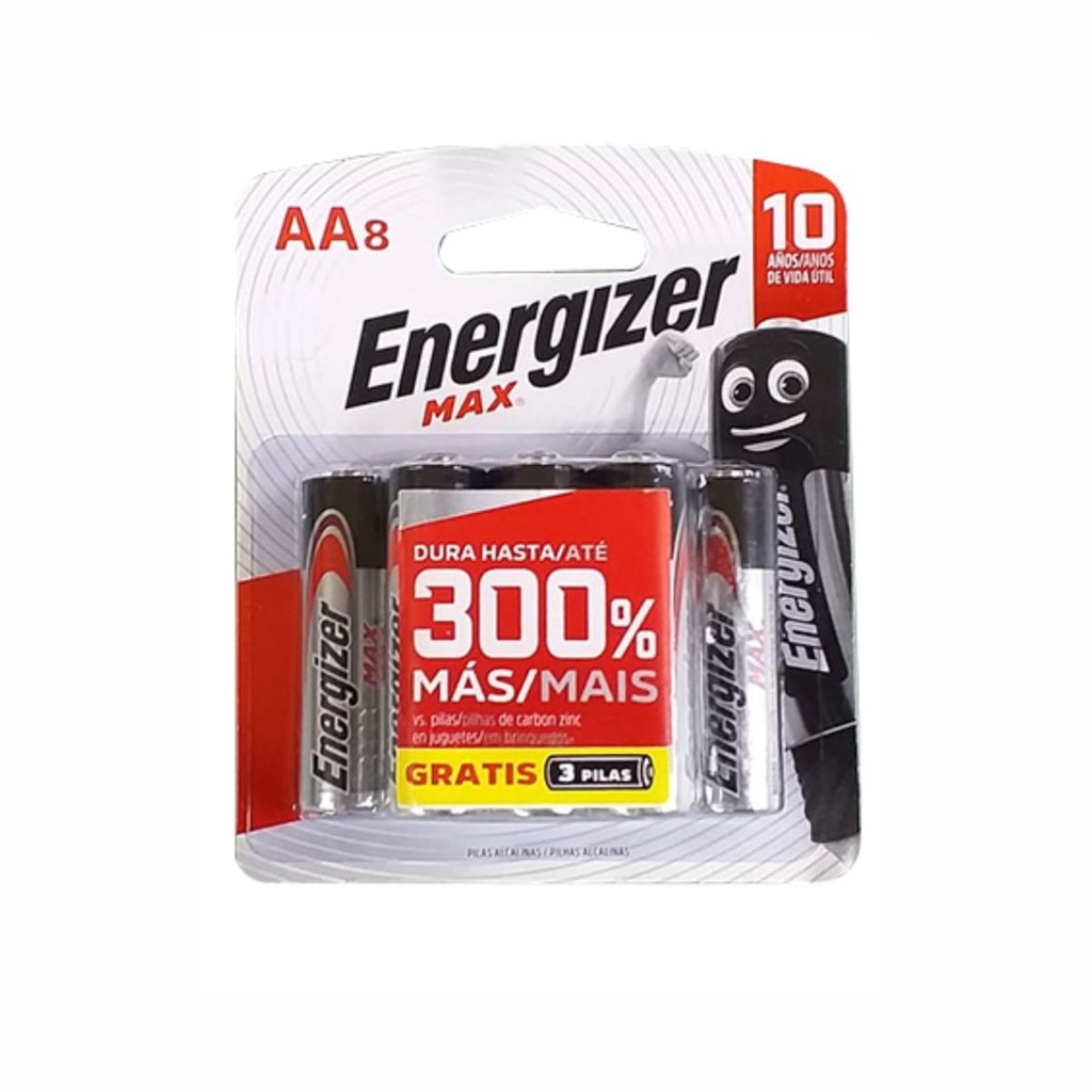 PILA ENERGIZER AA ALCALINA BP8