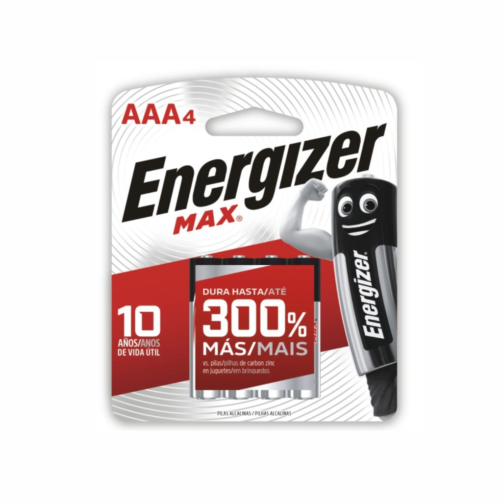 PILA ENERGIZER AAA ALCALINA BP4