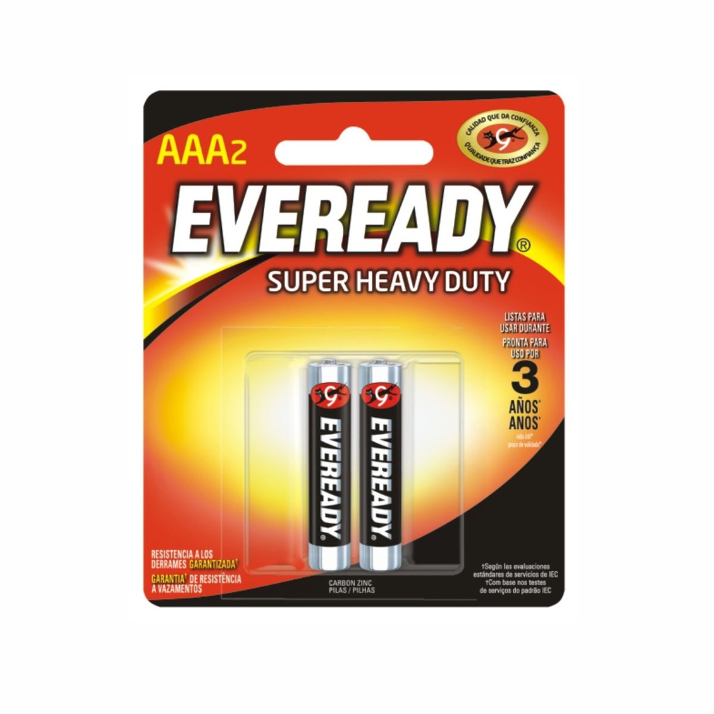 PILA EVEREADY AAA CARBON BP2