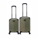 SET VALIJAS ALPINE SKATE 27566 2PZS 20"/19" VERDE MILITAR