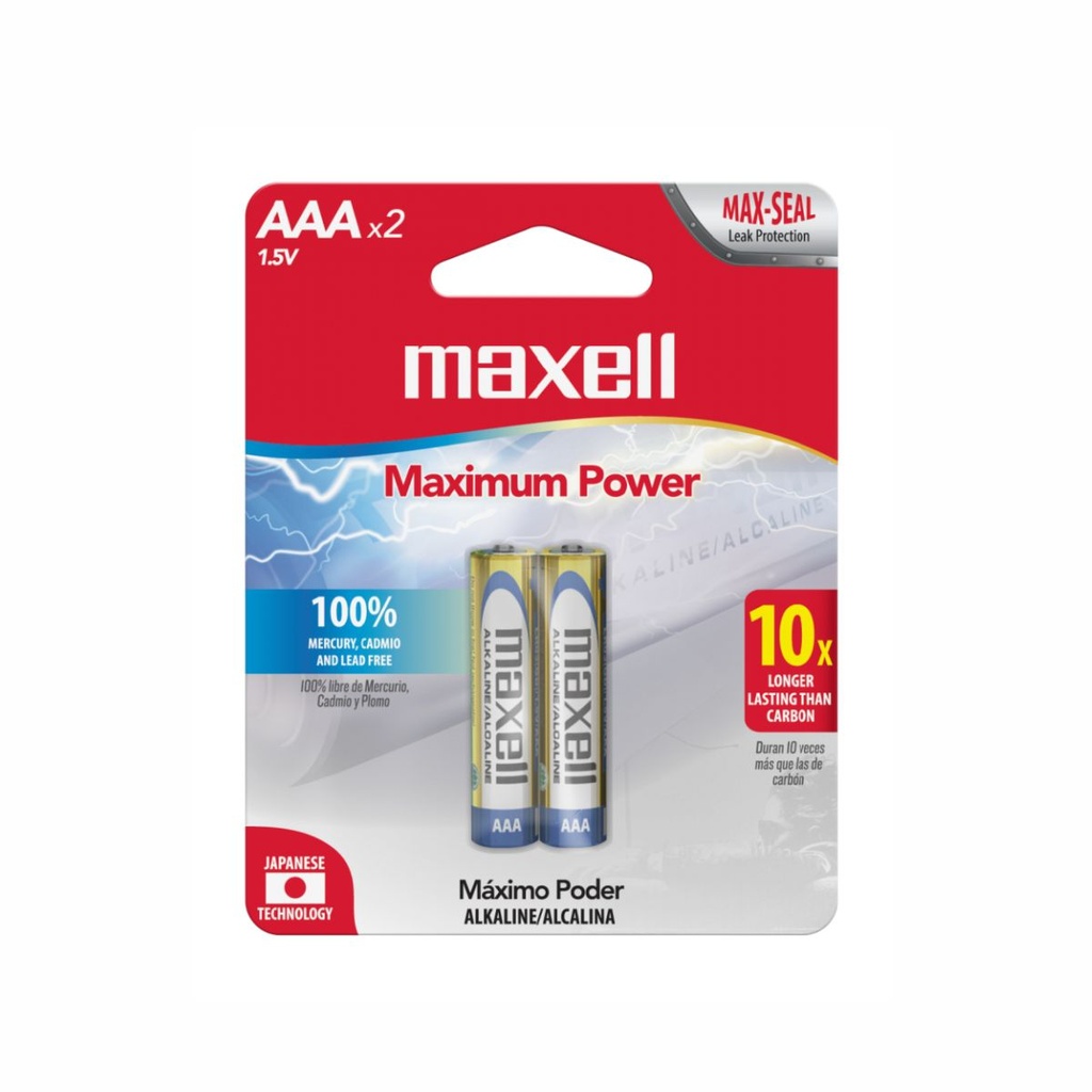 PILA MAXELL AAA ALCALINA BP2