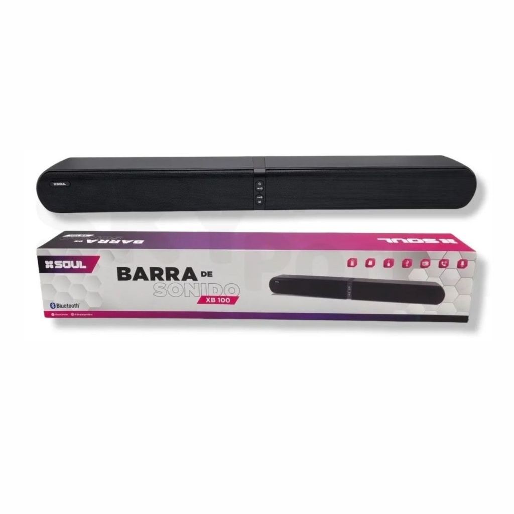 BARRA SONIDO SOUL PLT-XB100NE 8WX2