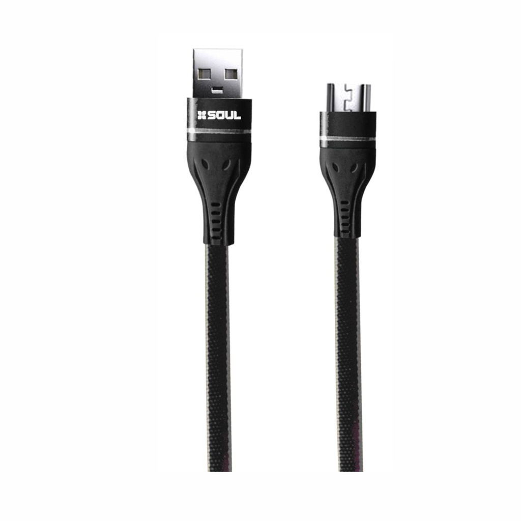 CABLE DE DATOS SOUL DENIM M.USB NEGRO