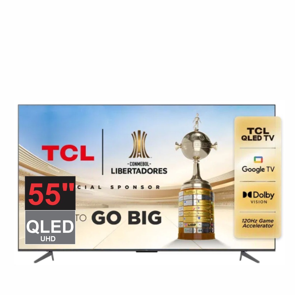 TV QLED TCL L55C635 4K GOOGLE TV