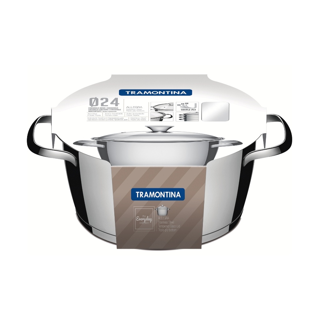 CACEROLA TRAMONTINA 62653/248 ALLEGRA 24CM
