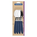 CUCHARA DE MESA TRAMONTINA 23363/910 IPANEMA 12PZ AZUL