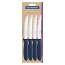 CUCHILLO DE MESA TRAMONTINA 23360/915 IPANEMA 12PZS AZUL