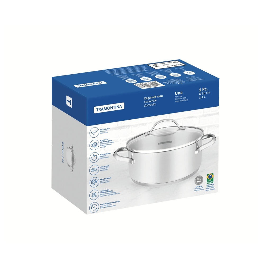 CACEROLA TRAMONTINA 62283/160 UNA 16CM