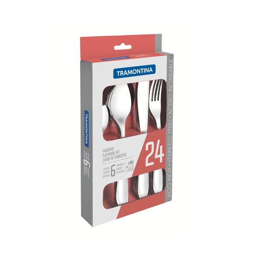 [086-90601] JUEGO DE CUBIERTOS TRAMONTINA 66906/014 LAGUNA 24PZS
