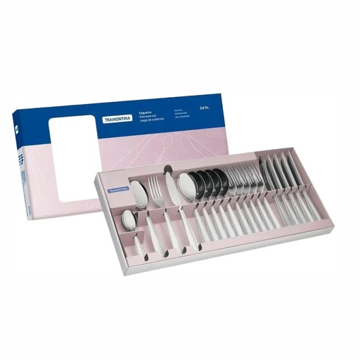 [086-90684] JUEGO DE CUBIERTOS TRAMONTINA 66906/840 LAGUNA 24PZS