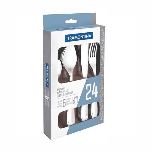 [086-60014] JUEGO DE CUBIERTOS TRAMONTINA 66960/014 AMAZONAS 24PZS