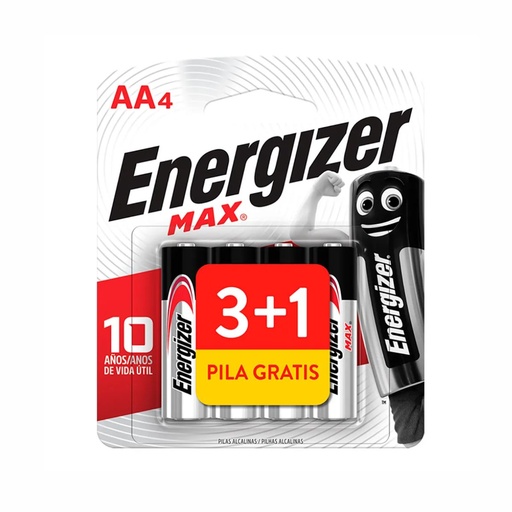 [105-61490] PILA ENERGIZER AA ALCALINA E91-BP 3+1