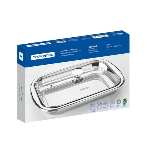 [086-15434] ASADERA TRAMONTINA 61315/434 COSMOS RECTANGULAR 43CM