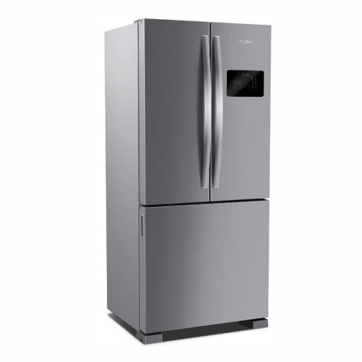 [062-73802] HELADERA WHIRLPOOL WRO85BK 554L ACERO INVERTER DOBLE PUERTA