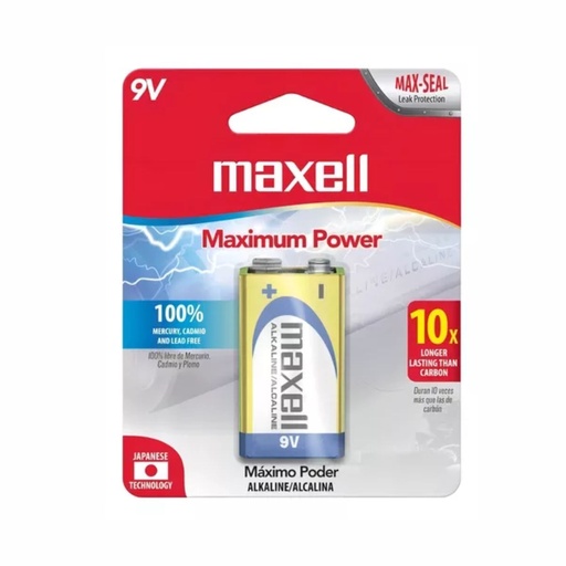 [157-21150] PILA MAXELL 9V ALCALINA BP1