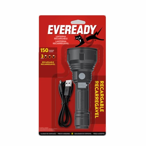 [125-08785] LINTERNA EVEREADY VPHHL4 RECARGABLE 150L