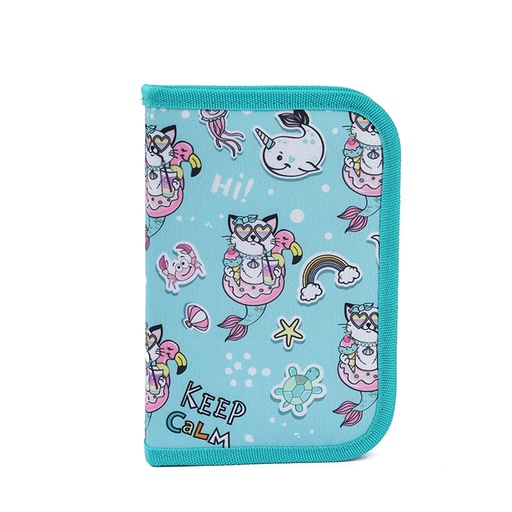 [199-25896] CARTUCHERA CON ÚTILES TRENDY 52589 DULCES CELESTE SIMPLE