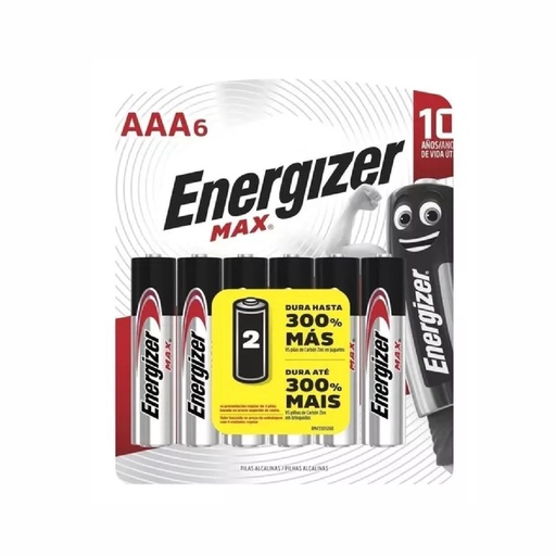 [105-07567] PILA ENERGIZER AAA ALCALINA E91-BP6