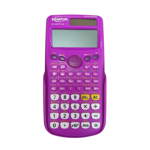 [108-70422] CALCULADORA EXAKTUS EX-82R ES PLUS ROSA
