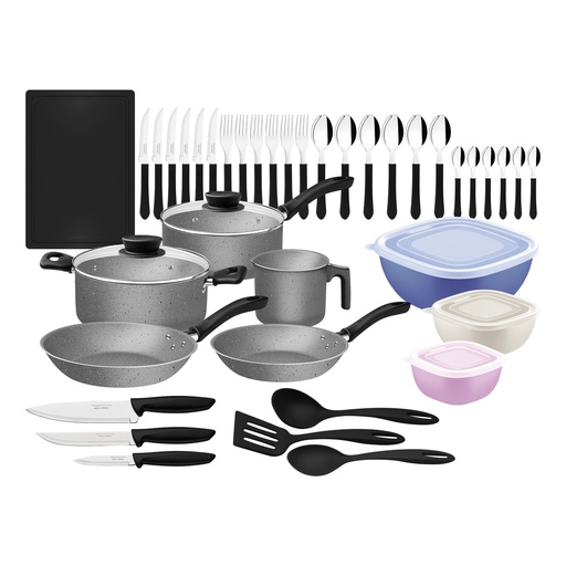 [086-49179] SET DE COCINA TRAMONTINA 28399/602 LINZ 44PZS