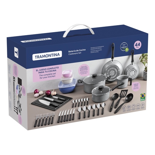[086-49179] SET DE COCINA TRAMONTINA 28399/602 LINZ 44PZS