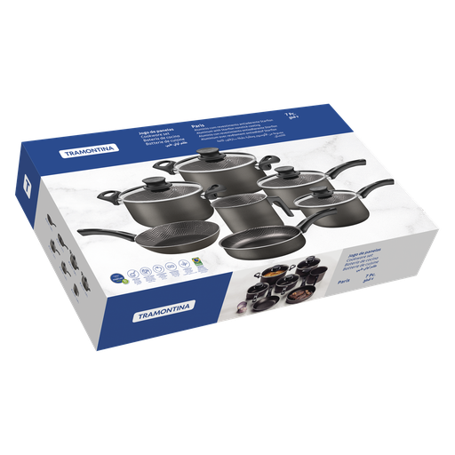 [086-81554] BATERIA DE COCINA TRAMONTINA 28599/602 PARIS 7 PZS