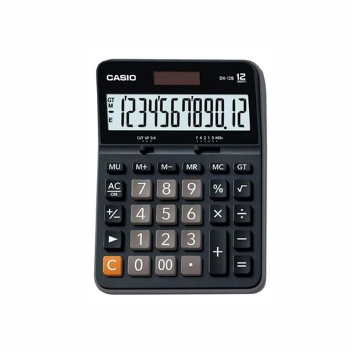 [053-04012] CALCULADORA CASIO DX-12B NEGRO