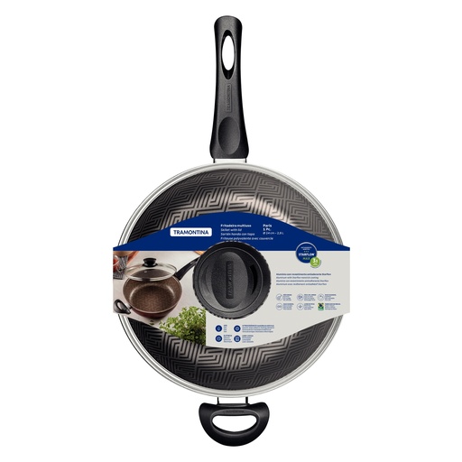 [086-98200] SARTEN TRAMONTINA 28518/624 PARIS 24CM CON TAPA