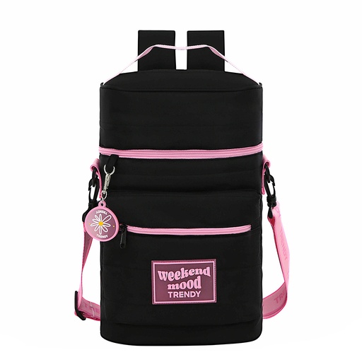 [199-84772] BOLSO MATERO TRENDY 18477 NEGRO