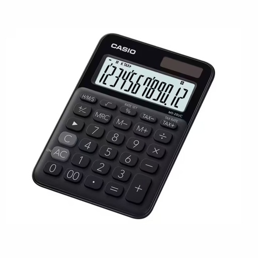 [053-03723] CALCULADORA CASIO MS-20UC BK NEGRA NEGRA