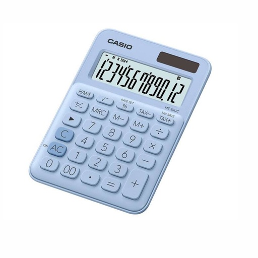 [053-03679] CALCULADORA CASIO MS-20UC LB CELESTE CELESTE