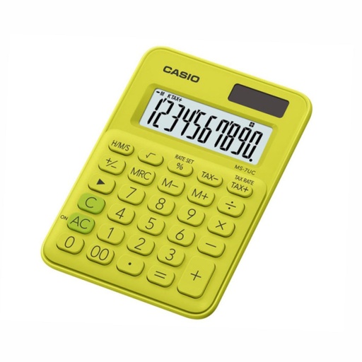 [053-00407] CALCULADORA CASIO MS-7UC AMARILLO