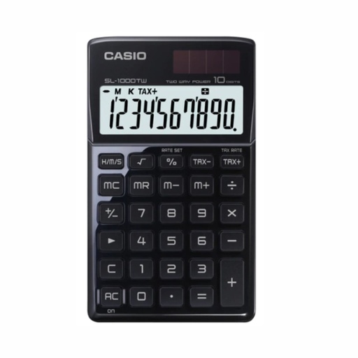 [053-11000] CALCULADORA CASIO SL-1000TW NEGRO