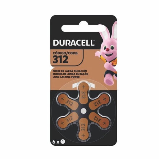 [031-30203] PILA DURACELL 312 AUDIFONO BP6