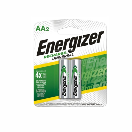 [105-13913] PILA ENERGIZER AA RECARGABLE BP2 2000mAh