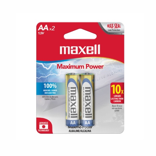 [157-23407] PILA MAXELL AA ALCALINA BP2