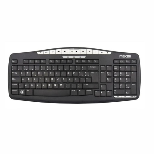 [157-46120] TECLADO MAXELL KB-100 NEGRO