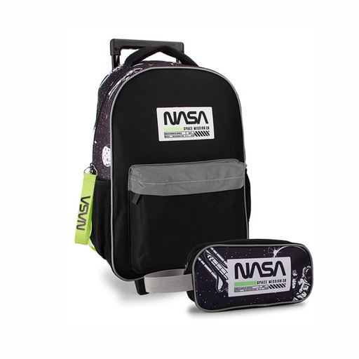 [201-73520] MOCHILA NASA 27352 NEGRA C/CARTUCHERA NEGRA