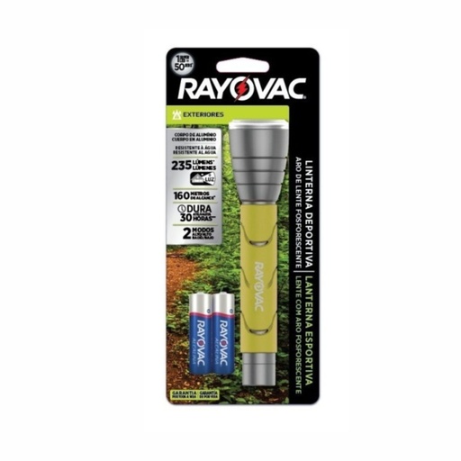 [030-00102] LINTERNA RAYOVAC SPORT2AA-B