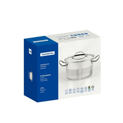 [086-23240] CACEROLA TRAMONTINA 62623/240 PROFESSIONAL 24CM